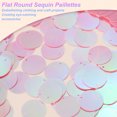 thumbnail image 3 of 450 Pcs Paillettes Rondes Plates, 20mm/0.8 Résine Dégradé AB Rose Foncé Paillettes Lâches avec Trous Uniques, 3 of 7