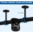 thumbnail image 5 of 4 Supports de Tringle à Rideau Noir 33mm, Supports de Tringle à Rideau en Acier Inoxydable Robuste, pour Tringle à Rideau, Placard, Garde-Robe, Plafond, 5 of 5