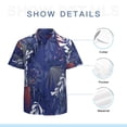 thumbnail image 7 of High Quality Hawaiian Shirts for Men Short Sleeve Aloha Beach Shirt Floral Summer Casual Button Down Shirts Blouses 2SCGY5, 7 of 7