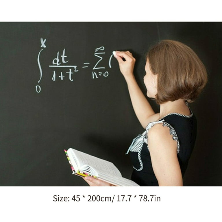 Portable Blackboard Sticker Magnetic Chalkboard Removable Wall Decal  Sticker 17.7*78.7 Inch 