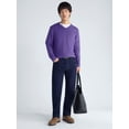 thumbnail image 2 of Free Assembly Men's V-Neck Sweater with Long Sleeves, Midweight, Sizes XS-3XLT, 2 of 6