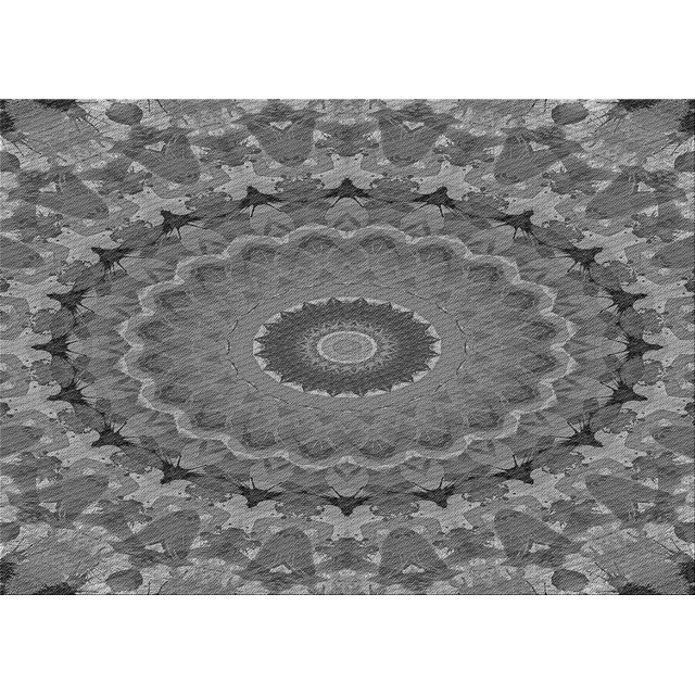 Ahgly Company Machine Washable Indoor Rectangle Transitional Gunmetal Gray Area Rugs, 2' x 3'