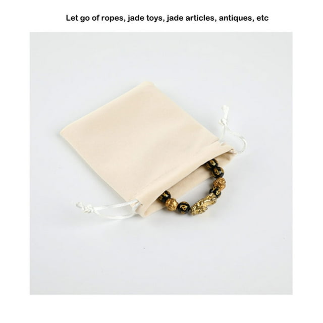 Drawstring Bag Storage Burlap Packaging Gift Corset Sack Package Pouches Sack Jewelries Bundle Organize Candy Cosmetic Coins Gray