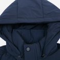 thumbnail image 5 of FRSASU Men's Winter Jacket Cotton Jackets Fleece Lined Thick Warm Work Coats with Detachable Hooded Blue, 5 of 5