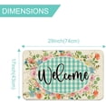 thumbnail image 2 of Spring Door Mat, Hello Spring Welcome Mats Outdoor for Front Door, Flowers Blossoms Seasonal Non Slip Farmhouse Doormat Indoor Entryway Floor Rug for Entrance Outside Entry Home Decor 17”x29”, 2 of 5