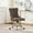 Gray + Chenille + American Design + Classic+Modern, variant on Modern Velvet Upholstered Tufted Button Office Chair with Golden Metal Base