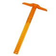 thumbnail image 3 of CAROOTU 30cm/12" Plastic T-Square Metric Ruler cm/inch Double Side Scale T Shaped, 3 of 6