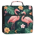 thumbnail image 5 of FORMRS Zipper Binder with Shoulder Strap 2-inch Ring 500 Sheet Capacity File Bag, Flamingo Leaves Pattern, 5 of 5