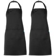 thumbnail image 1 of Apron Cooking Apron Kitchen Apron 2 Set of 2 Pockets Bib Apron Cooking Apron for Women Men Chef, 1 of 5
