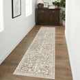 thumbnail image 3 of GLATTICE Runner Rug for Hallway 2x8 Non Slips Rug Runner Super Soft Kitchen Runner Rug Printed Faux Wool Floral Thin Rugs for Entryway Laundry Room Bedroom, Taupe Beige with Ivory Hues, 3 of 7