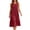 Wine, variant on Bosfbaoi Dresses for Women Casual A-Line Eyelet Midi Dress Sleeveless Crew Neck Womens Dresses with Tiered Ruffle Hem Summer Dresses for Women 2026