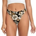 thumbnail image 1 of Balery Retro Hydrangeas Tangas de Algodón para Mujer con Estampado – Ropa Interior Sexy, Transpirable, G-string-3X-Large, 1 of 6