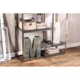 thumbnail image 4 of Bowery Hill Modern Metal 6-Shelf Bookcase in Champagne, 4 of 10