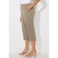 thumbnail image 3 of Catherines Women's Plus Size Stretch Knit Waist Cargo Capri, 3 of 4