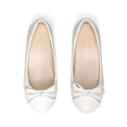 thumbnail image 5 of Zapatos de Vestir para Niña DREAM PAIRS Bailarinas con Moño Marfil Talla 2, 5 of 5