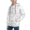 thumbnail image 2 of Sikiie Rabbit Eating Youth Hoodie Sweatshirt Pullover Hooded Classic Casual Essentials Hoodiefor Boys Girls Kids -Small, 2 of 6