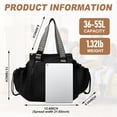 thumbnail image 4 of Multifunctional Travel Organizer Bag for Ladies - Doubles as a Stylish Backpack, Crossbody and Shoulder Bag, Boasts Great Storage Capacity(Khaki), 4 of 7