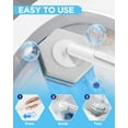 thumbnail image 4 of PYYNA-Disposable Toilet Brush with 30PCS Refills, Toilet Bowl Cleaning System for Bathroom and Toilet, Clean Brush Starter Kit with 1 Brush Handle, 1 Auto-Open Storage Box and 30 Brush Refills, 4 of 4