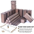 thumbnail image 4 of Set de juego Kubb Yard de Apudarmis, bolsa de transporte de madera de caucho, 4 of 9