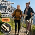 thumbnail image 3 of Arcticwind 1pc Collapsible Metal Single Trekking Pole - Lightweight Hiking Stick for Women, Men & Seniors, Adjustable Walking Sticks for Hiking,Balance Support, Camping & Outdoor Activities, 3 of 7