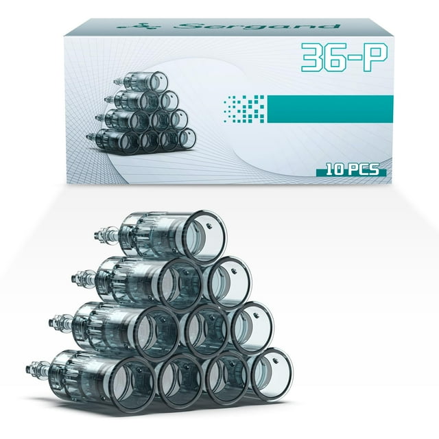 Agujas de repuesto Sergand 36P, 10 unidades, 0,25 mm de longitud