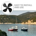 thumbnail image 4 of Raindrops Rc Boat Propeller Accessories 1 Pair Four-Blade Black for Wireless Remote Control Boat Use Durable Lightweight, 4 of 8