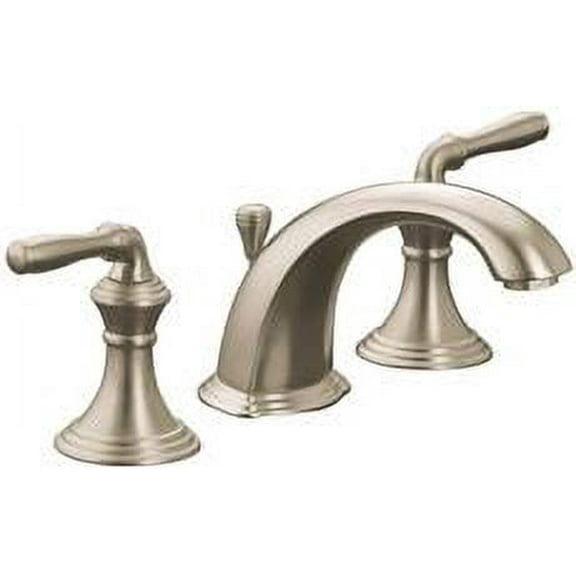 Kohler Devonshire Widespread Bathroom Faucet With Pop-Up, Vibrant Brushed Nickel