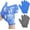 2 Pairs(Blue&Gray), variant on 2 Pairs Bath Gloves for Shower Natural Loofah Exfoliating Wash Gloves for Body and Face, Dead Skin Remover, Double Sided Microfibre Shower Body Gloves for Adults and Kids