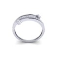 thumbnail image 3 of Natural 0.3ct Round Cut Diamond Prong Fancy Ladies Bridal Stackable Ring Anniversary Wedding Band Solid 14K Gold GH SI2, 3 of 3