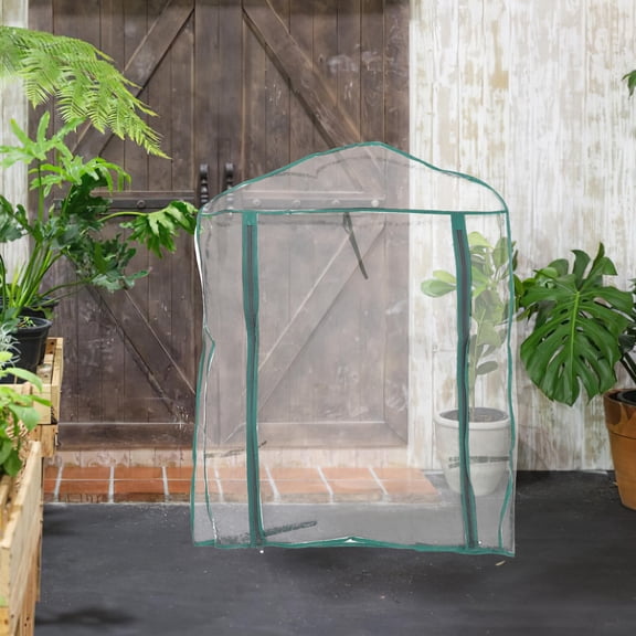 Nicehomfit Indoor Greenhouse Kit Replacement Cover Transparent PVC for Small Garden Plant Protection