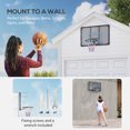 thumbnail image 3 of CoSoTower Wall Mounted Basketball Hoop, Mini Hoop with 45" x 29" Shatter Proof Backboard, Durable Rim and All-Weather Net for Indoor and Outdoor Use, 3 of 7