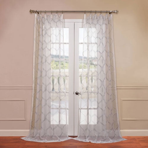 eff florentina embroidered sheer window curtain