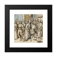 thumbnail image 2 of Circle Of Hans Holbein The Elder 15x15 Black Modern Framed Museum Art Print Titled - Christ Before Pilate (1500), 2 of 5