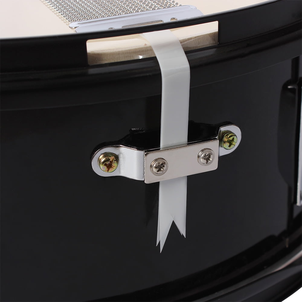 Professional Marching Snare Drum & Drum Stick & Strap & Wrench Kit Black, 14" x 5.5"
