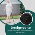 thumbnail image 3 of - Durable Cane Walker Tips - (Pack of 2) - 1" inch with Metal Insert for Enhanced Stability - Non-Slip, Shock-Absorbing Rubber Replacement for Safety & Comfort., 3 of 7