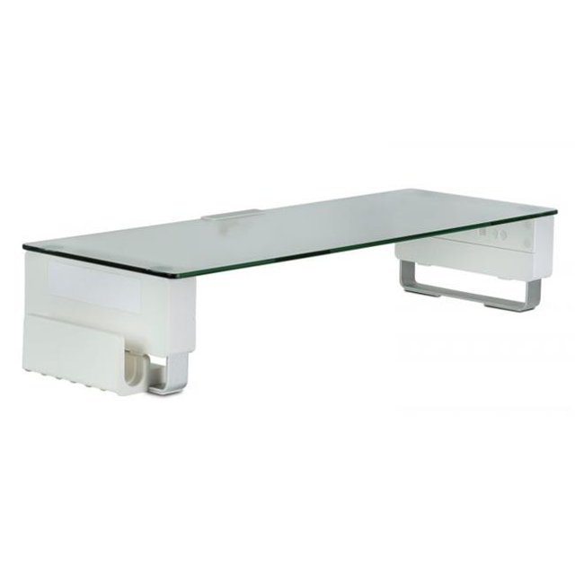 Support d'Écran en Verre MI-7264 pour Ordinateur de Bureau Riser&44; Verre Trempé Clair