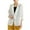 White, variant on Women's Elegant Cotton Linen Blazer Long Sleeves Regular Fit Basic Jacket Business Casual Lightweight Summer Blazers Solid Color Work Coat Blazer with 2 Button Pockets