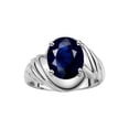 thumbnail image 1 of RYLOS Bagues pour Femmes Bague en Or Blanc 14K Style Classique de Designer Ovale 12X10MM Bague Solitaire en Pierre Précieuse Saphir de Septembre Bijoux pour Femmes Taille 9, 1 of 7