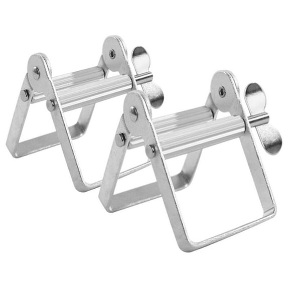 2 Pcs Tooth Paste Dispenser Toothpaste Squeezer Clip Ins Squeezing Tool Tube Pigment Iron (handle)