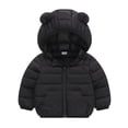 thumbnail image 3 of Abtuhar Toddler Kids Boys Girls Fall Winter Hooded Casual Outerwear and Jackets Winter Zip Padded Warm Coat for 1‑8 Years, 3 of 5