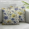 thumbnail image 3 of COMIO  Decorative Throw Pillow Cover, Watercolor Dandelion Pillow Cases Protectors Accent Square Pillowcase for Couch Sofa Bedroom Living Room Abstract Printed Brown Yellow Blue, 3 of 5
