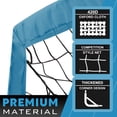 thumbnail image 2 of RUNBOW 6x4 ft Portable Kids Soccer Goal for Backyard Practice Soccer Net with Carry Bag(6x4 FT, 2 packs, Grey Blue), 2 of 6