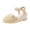 a-Yellow, variant on Women's Ankle Buckle Strap Closed Toe Wedge Sandals Retro Platform Sandals Summer Casual Comfortable Espadrilles Wedge Heels d-White Size 7.5