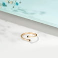 thumbnail image 4 of Valloey Rover 14K Gold Plated Dainty CZ Diamond Stackable Ring Eternity Minimalist Jewelry Gift, 4 of 6