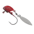 thumbnail image 1 of Cabezas de jig para pesca, cebo duro para lubina y trucha, señuelo con anzuelo, ojos 3D, color rojo. 14g, 1 of 9