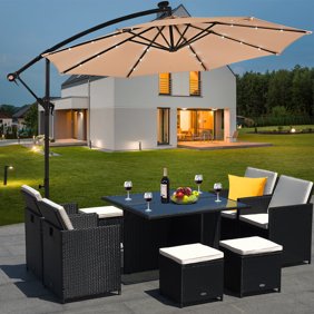 Yescom 10ft Hanging Offset Roma Outdoor Patio Umbrella Uv30 200g W Cantilever Pedal Control Walmart Com Walmart Com