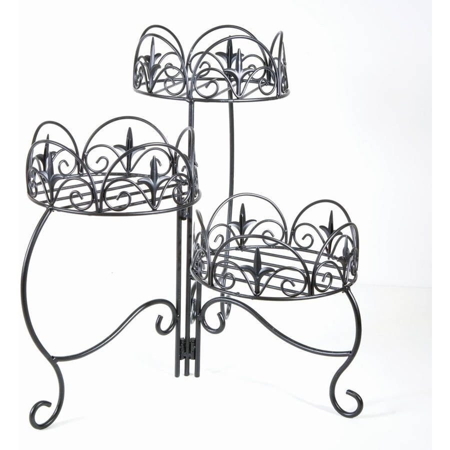 Panacea Classic Finial 3-Tier Folding Plant Stand by Panacea