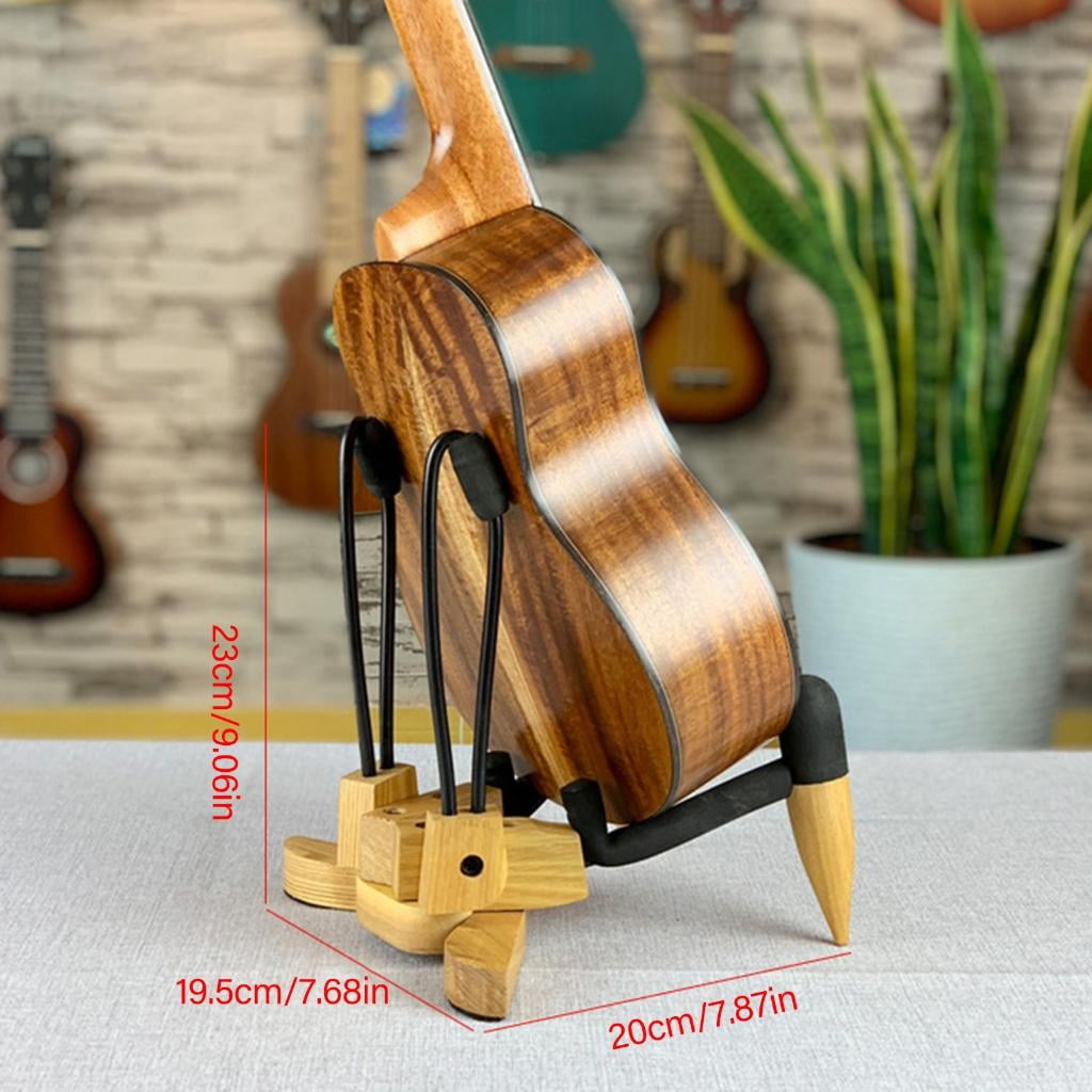 CEORPER Folding Wood Ukulele Stand Small Musical Instruments Stand Easy to Use