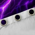 thumbnail image 4 of Feelyou Neon Purple Lightning Black Out Curtains for Kid, Nature Scenery Curtains Pack of 2 (42x63 Each), Tornado Storm Bedroom Curtains, Curtains and Drapes Room Decor, 4 of 6