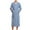 Blue, variant on XMMSWDLA Men’s Elastic Waist Summer Solid Casual With Bandage Pockets Robes